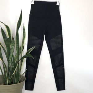 🌅LAST CALL ALO yoga Moto Pants High Rise Full Length Black size Small